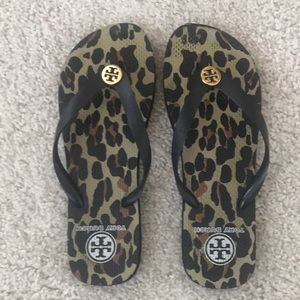Tory Burch slip on flip flops